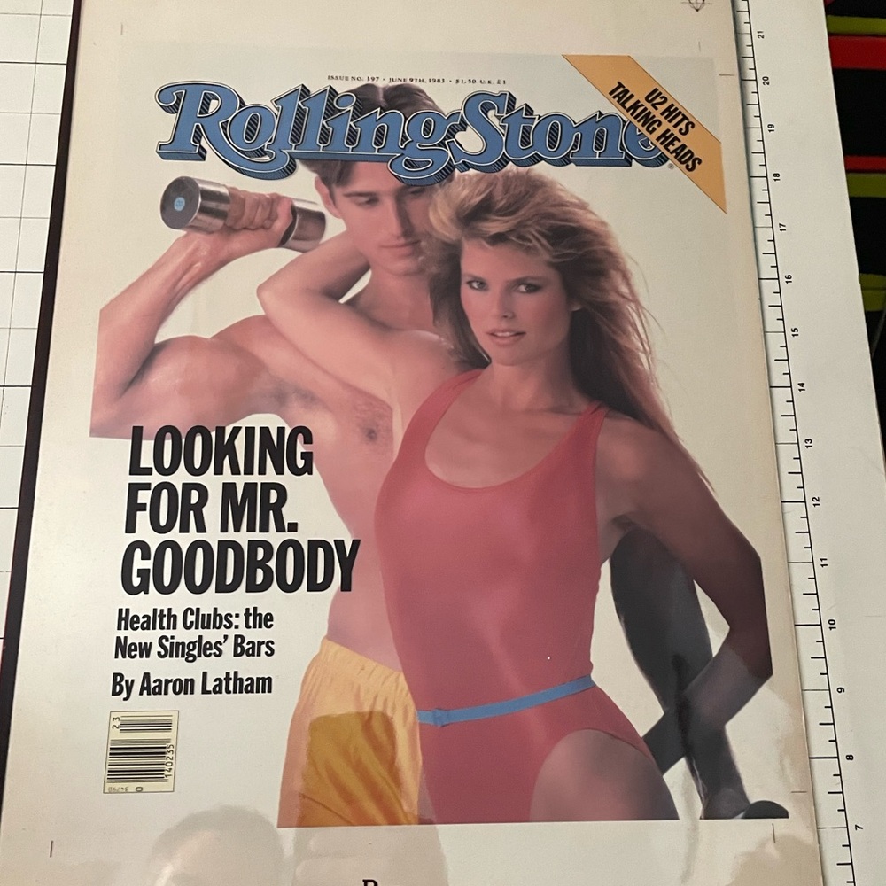 Original RollingStone Christie Brinkley 1983 production cover